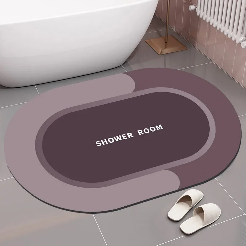 Bathroom Rug, Non - slip Entrance Doormat, Instant Drying Mat, Super Absorbent, Nappa Skin Floor Mat, Toilet Carpet, Home Decor