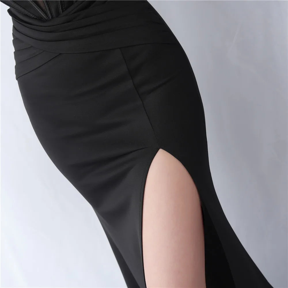 Formal Dresses for Special Events Satin Evening Dress Luxury Woman Party Occasion Long Event Elegant Women Luxurious Mermaid
