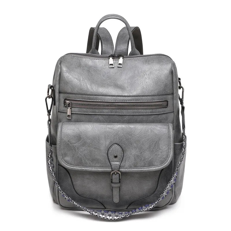 Backpack Purse for Women Purse Travel Backpack Fashion Designer Ladies Shoulder Bags  PU Leather Fashion Anti-theft Rucksack