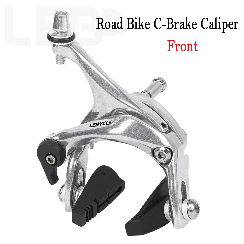 LEBYCLE Universal Bicycle Brake Caliper - Long Arm C-Type Road Bike Brake for Fixie/Fixed Gear, Front & Rear Compatible
