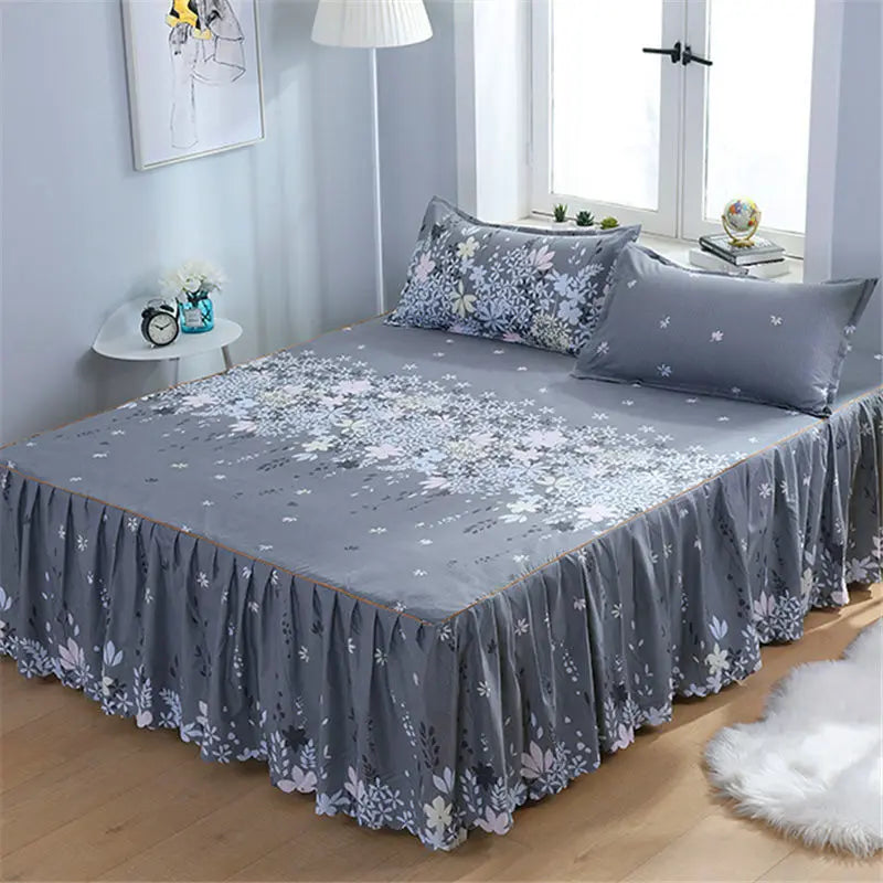 Bed Skirts Four Season Universal Skin-friendly Comfortable Protective Bedding Luxury Anti-slip Bedsheets Fashion Home Decoration