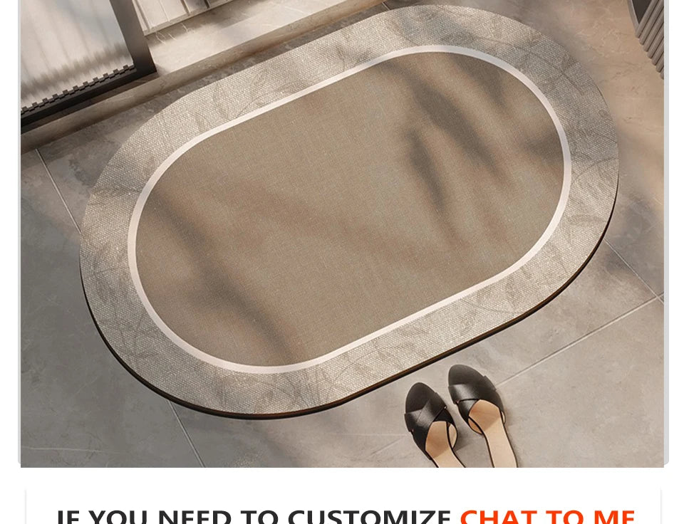Bathroom Carpet Water-absorbing Quick-drying Floor Mat Non-slip Wash-free Rug Home Decoration Bath Diatom Mud Rugs  Alfombra