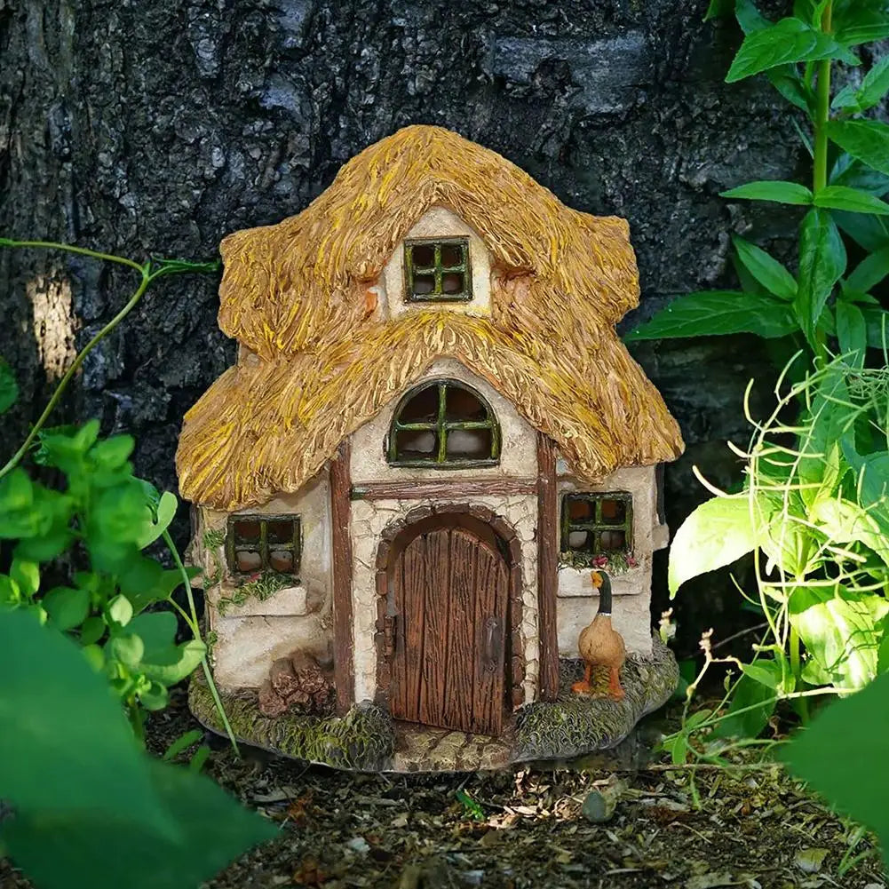 Fairy Tale World Dwarf Garden Landscaping House Resin Crafts Restaurant Garden Home Decoration Accessories