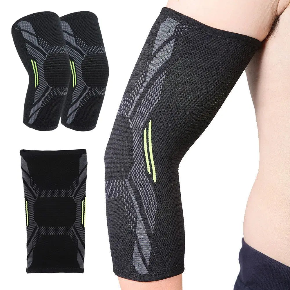 Sports Safety Men Sport Injury Protective Sleeve Pad Basketball Arm Sleeve Elbow Brace Elbow Pads Arm Elbow Band