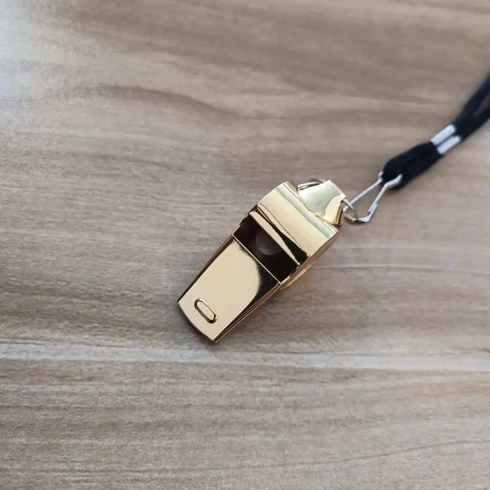 1PC Referee Whistles Metal Whistles Stainless Steel Metal Sports Whistles Sports Equipment With Lanyards Sports Referee Tools
