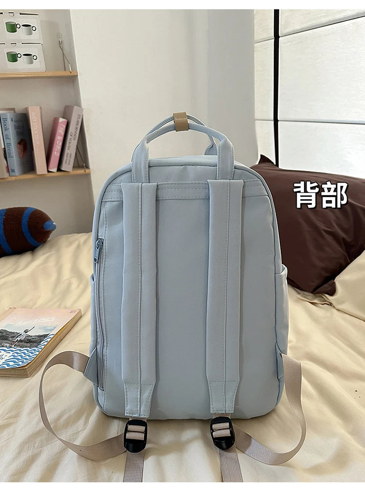 Women's Backpack Daily Travel Female Multi-pocket Casual Woman Man Travel Bag Schoolbag for Teenage Girl Boy Laptop Knapsack