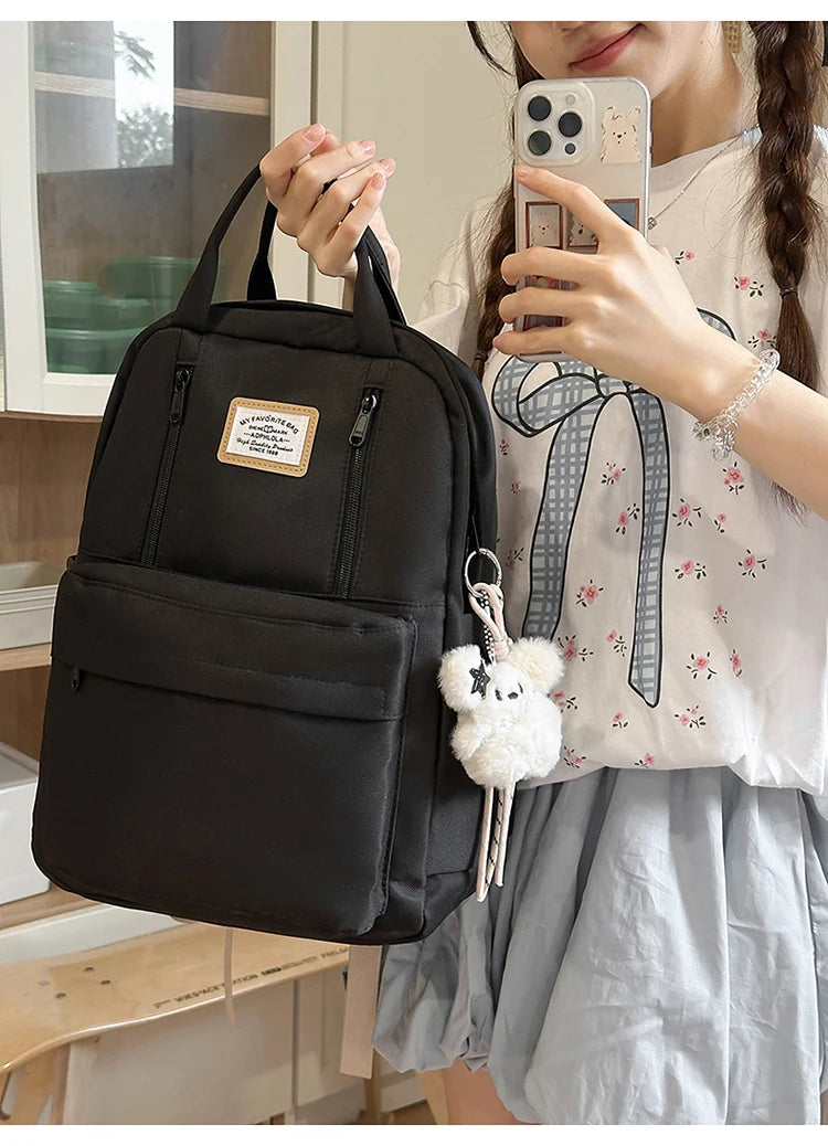 Women's Backpack Daily Travel Female Multi-pocket Casual Woman Man Travel Bag Schoolbag for Teenage Girl Boy Laptop Knapsack