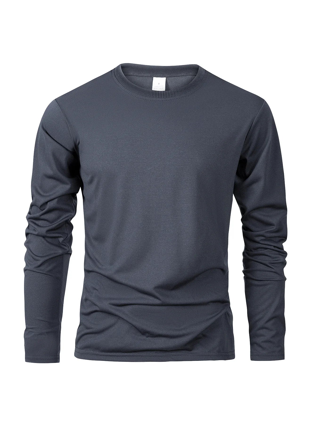 Men's Long Sleeve T Shirts Casual Round Neck Moisture Wicking Tees Male Tops Sports Men's T-shirts comfortable versatile