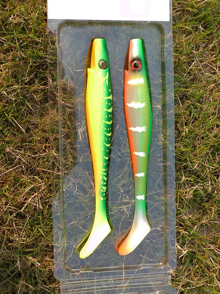 ESFISHING Big bait fishing lure 200mm hog shad sea fishing for pike trout perch soft baits saltwater leurres souple swimbait