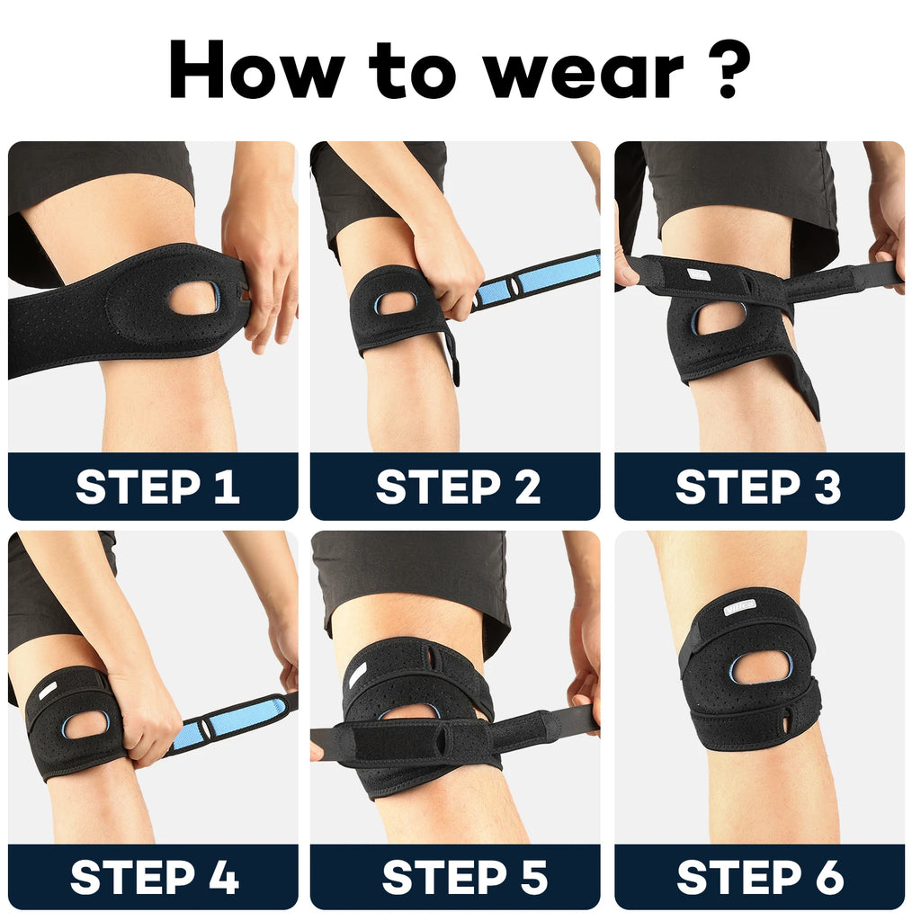 Sports Patella Strap Running Jump Rope Fitness Knee Protection Meniscus Professional Equipment Knee Protectors
