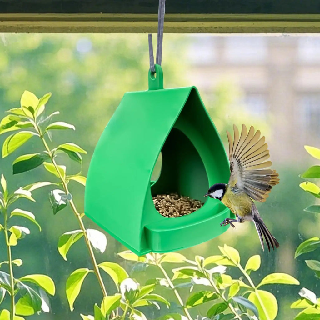 Hanging Bird Feeder Large Capacity Outdoor Bird Feeder Birdhouse Garden Bird Feeder for Outside Balcony Squirrel Yard Porch