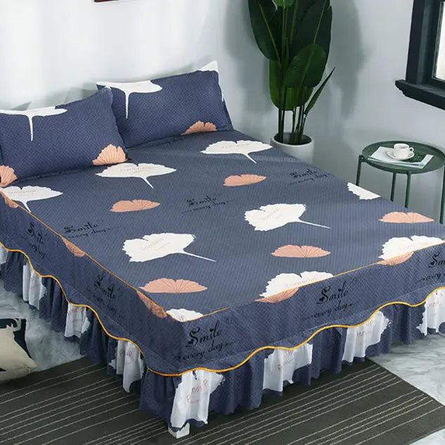 Bed Skirts Four Season Universal Skin-friendly Comfortable Protective Bedding Luxury Anti-slip Bedsheets Fashion Home Decoration