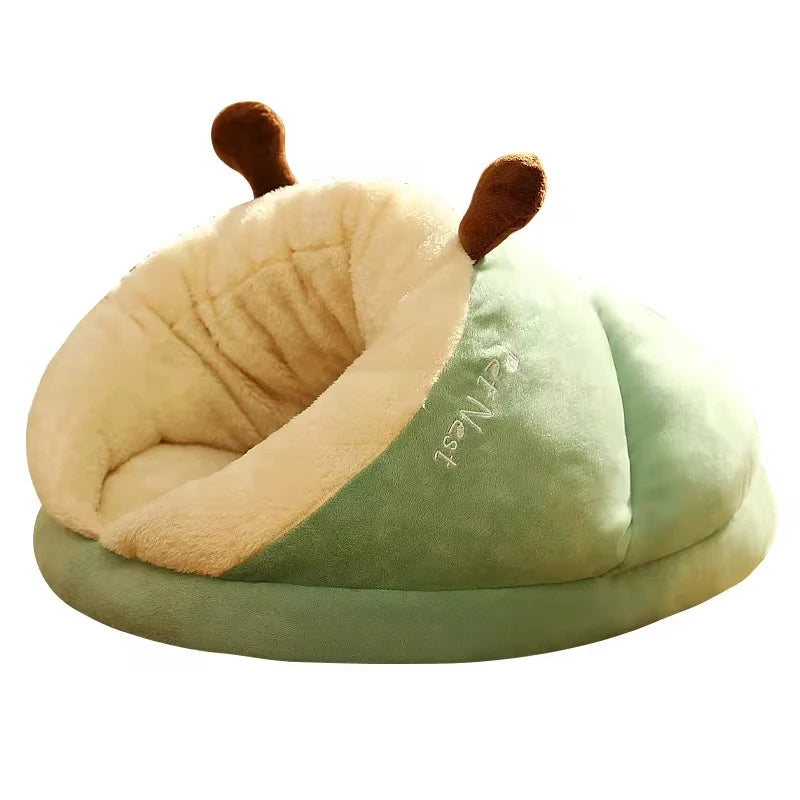 Winter Warm Cat Nest Soft Thicken Cat Bed Comfortable Pet Sleeping Bed for Puppies Cats Cozy Cats Cave Kitten House Pet Supplies