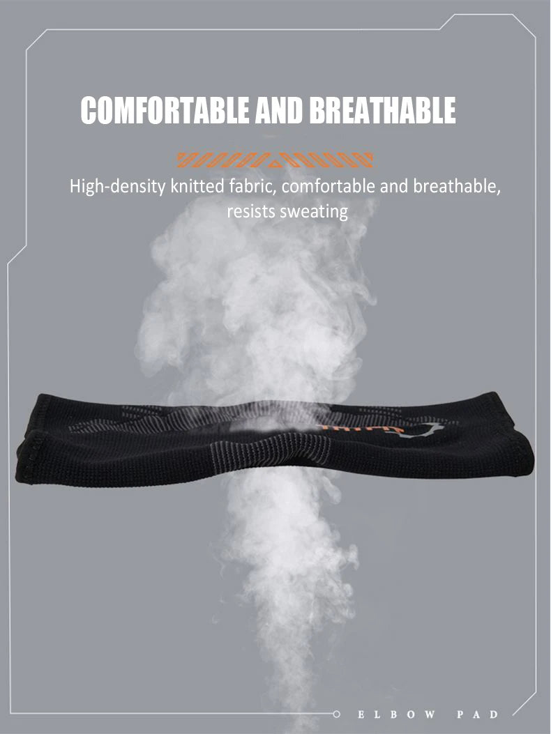 Sports Elbow Pads with Silicone Massage Tennis Arm Joint Sleeves Outdoor Basketball Arm Protectors Fitness Sport Protective Gear