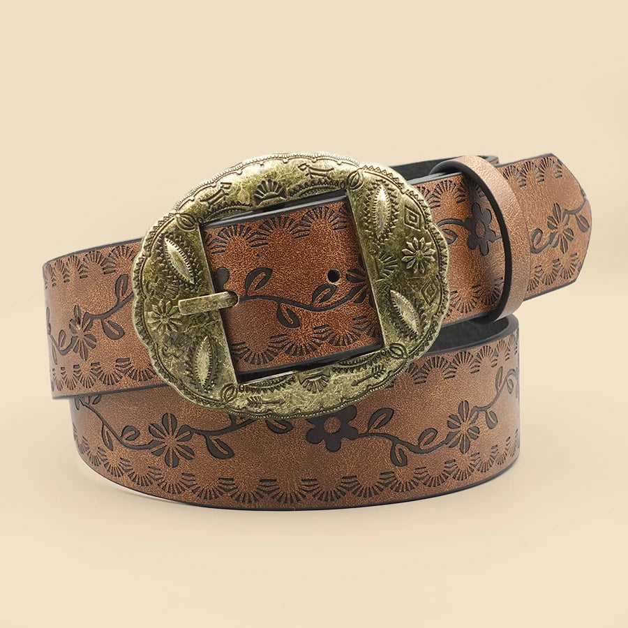 Elegant Western Women's Belt - Vintage Style for Jeans & Dresses, Perfect Gift Accessory