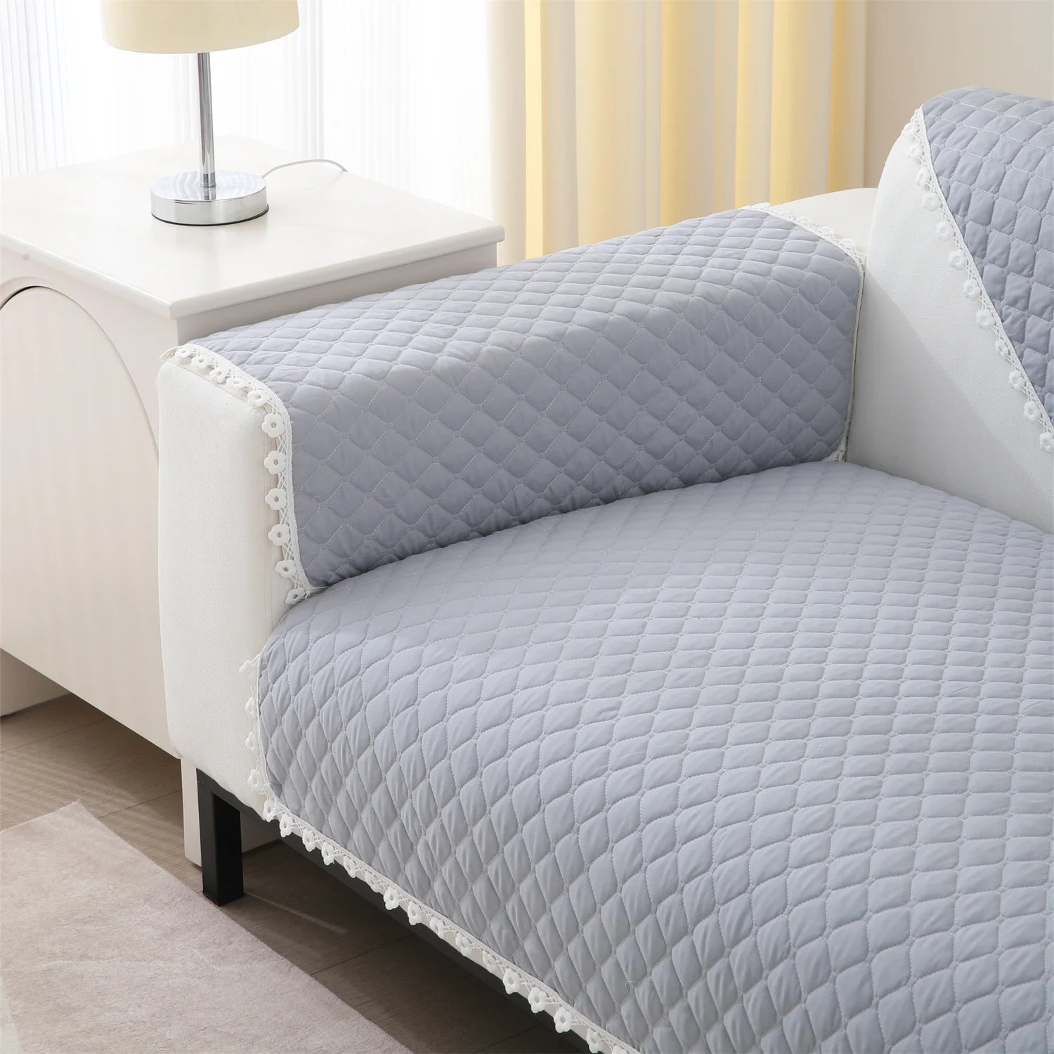 Quilted Sofa Cover Dogs Pets Kid Anti-Slip Couch Covers Anti-wear Slipcovers Furniture Protector Seat Cover