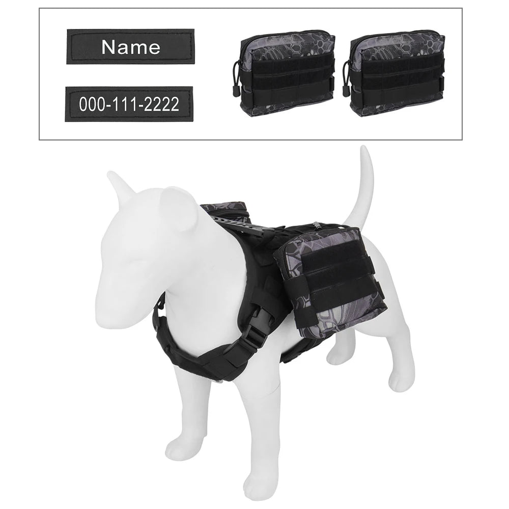 Personalized Name Dog Harness Customized Phone Breathable Adjustable Pet Harness for Medium Large Dog Chest Strap Vest