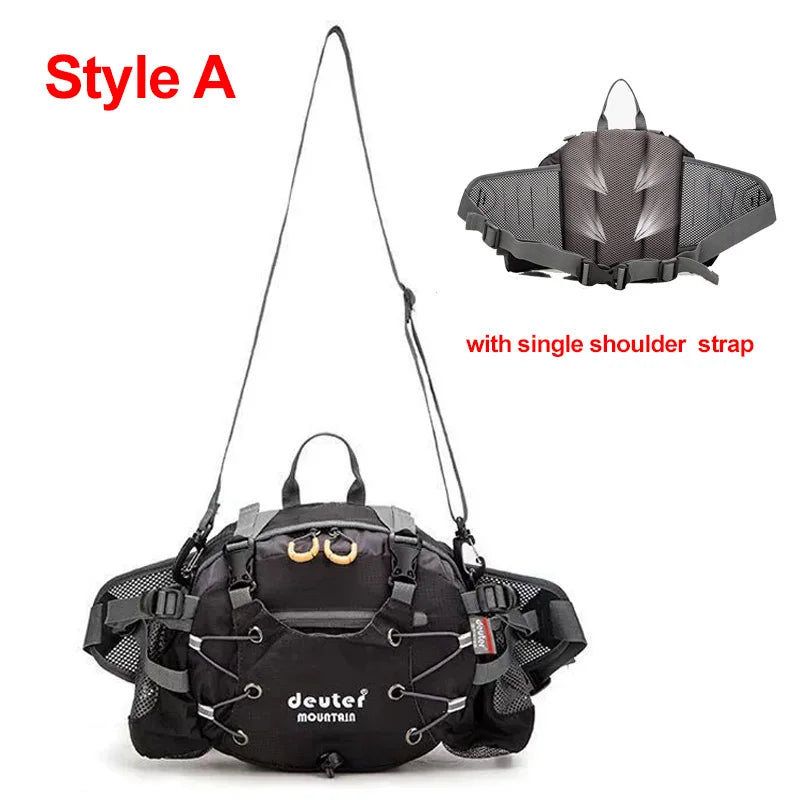 Outdoor Sports Waist Bag Cycling Camping Climbing Men's Backpack Hiking Shoulder Running Water Bottle Bicycle Fanny Pack Fishing