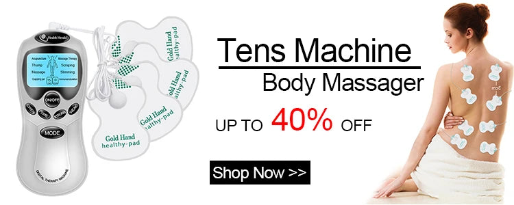 Physiotherapy Tens Equipment for Body Back Foot Massager Eletric Muscle Stimulator EMS Tens Machine Massage Tools Health Care