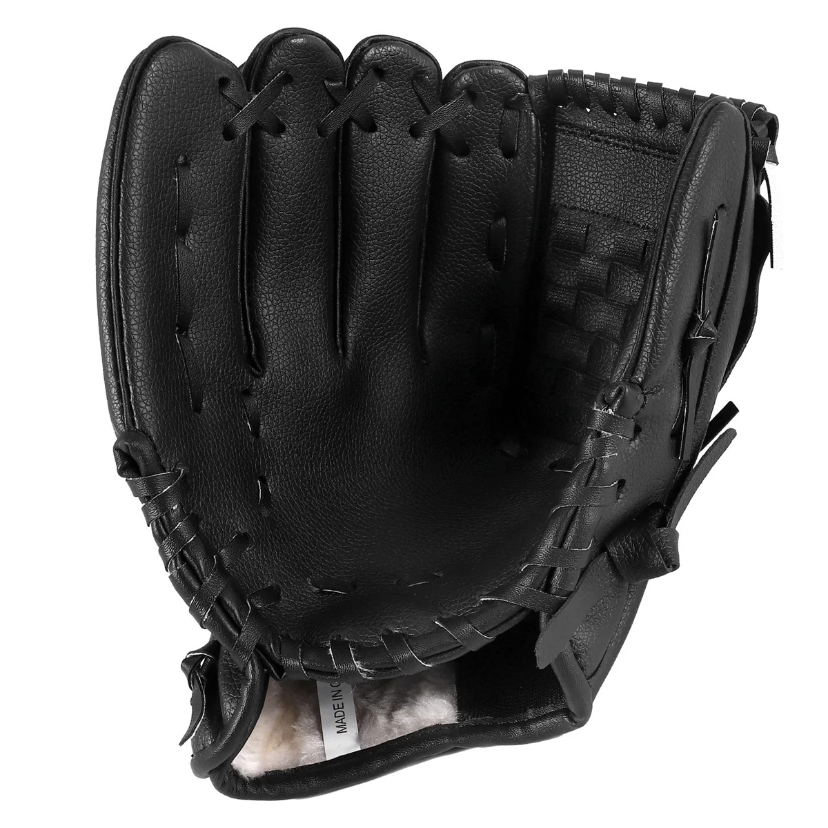 Quality! Outdoor Sports 2 Colors Baseball Glove Softball Practice Equipment Right Hand for Adult Man Woman Train,Black 10.5 Inch