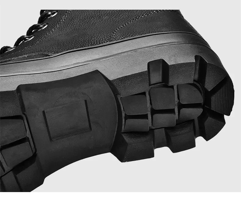 Winter Men Boots Waterproof Leather Boots Keep Warm Mens Ankle Boots Comfortable Man Work Boots Male Snow Boots Men Botas