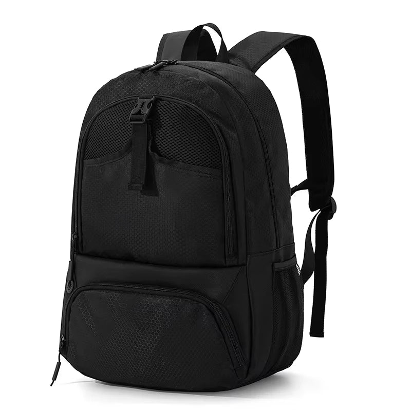 Sports Gym Fitness Yoga Backpack with Shoes Pocket Outdoor Large Camping Hiking Basketball Bag Capacity Soccer Equipment Pack