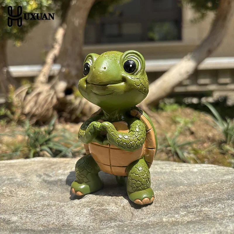 Turtle Garden Statue Decoration Lawn Ornament Figurine Outdoor Statue For Pond Patio Indoor Outside Hallway