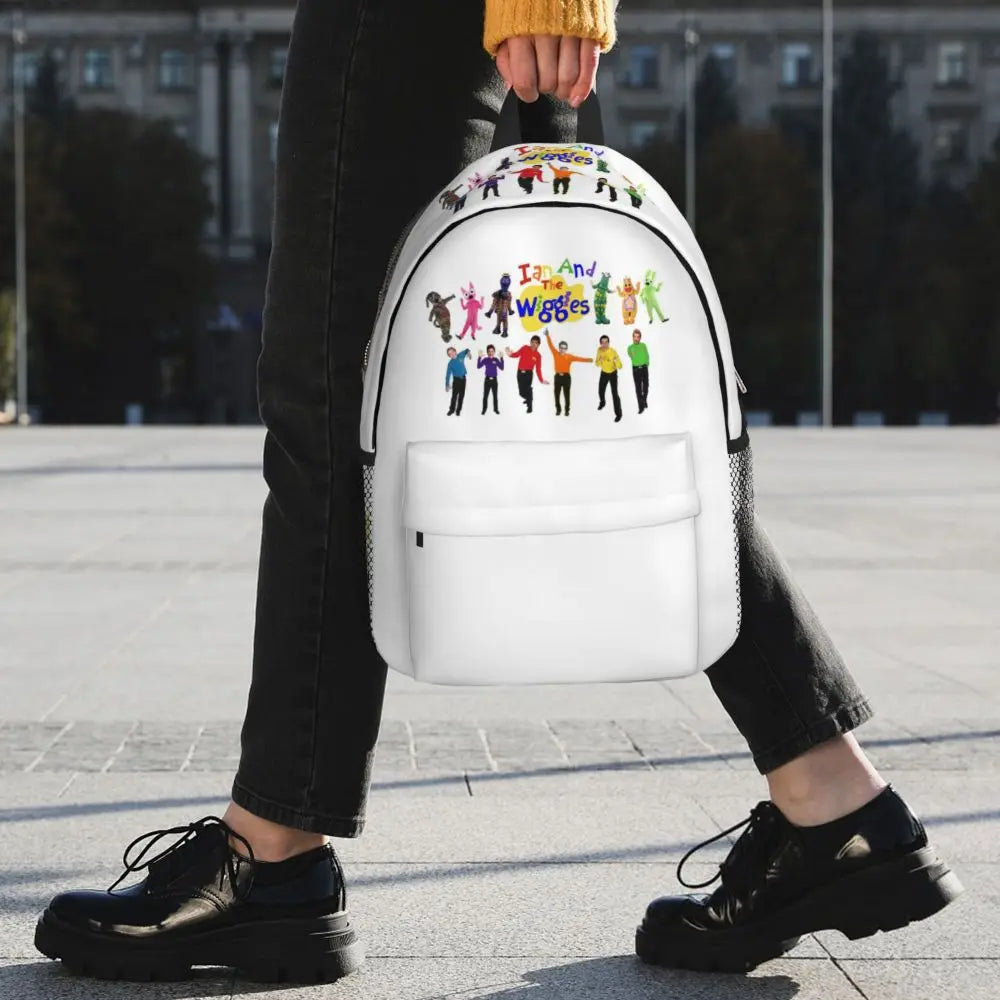 The Wiggles Tv Show Music Band Backpack Student Boys Girls BookBag Children School Bag Computer Shoulder Bags for Men Women