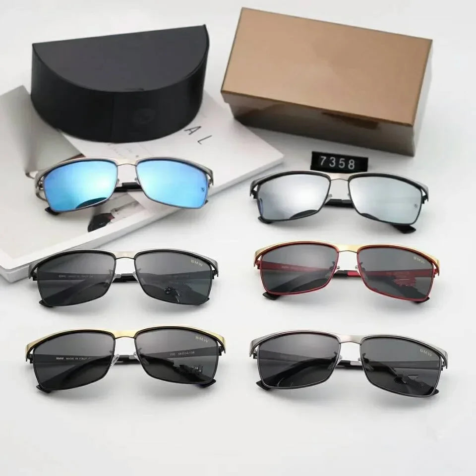 2025 Outdoor Driving Sunglasses Popular Square Large Frame Sun Glasses Classic Polarized Glasses Men Women Fishing Glasses
