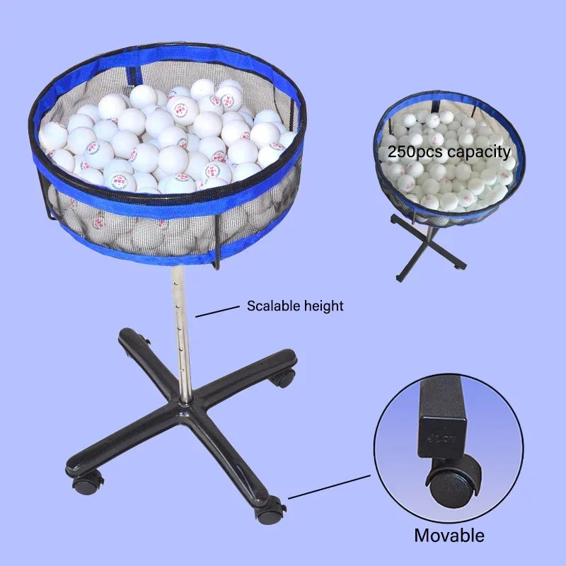 Table Tennis Training Equipment Basket Table Tennis Ball Collector Professional Multi-ball Pingpong Storage Basin Accessories