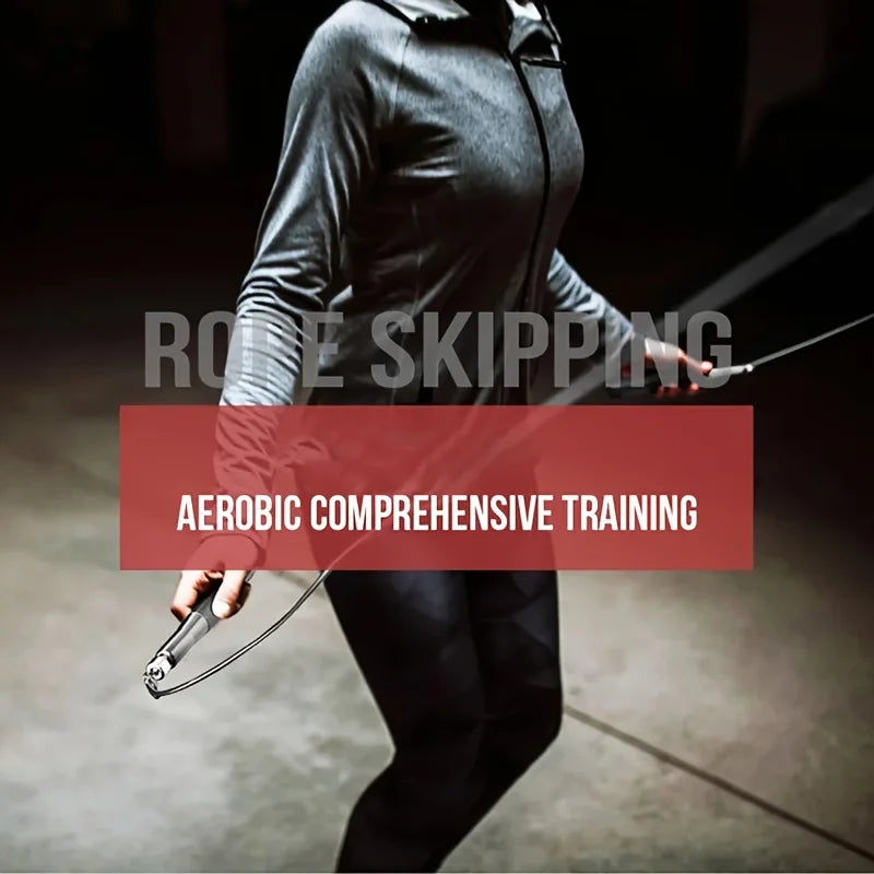 Steel Wire Skipping Rope Fitness Sports Equipment Bearings Skipping Rope Middle School Students Training Aluminum Alloy