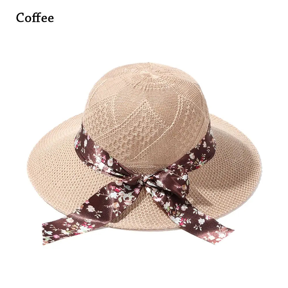 Summer Hats For Women Sun Hat Beach Ladies Fashion Ribbon Fisherman's hat Lady Casual Sun Hats For Women Straw Hat