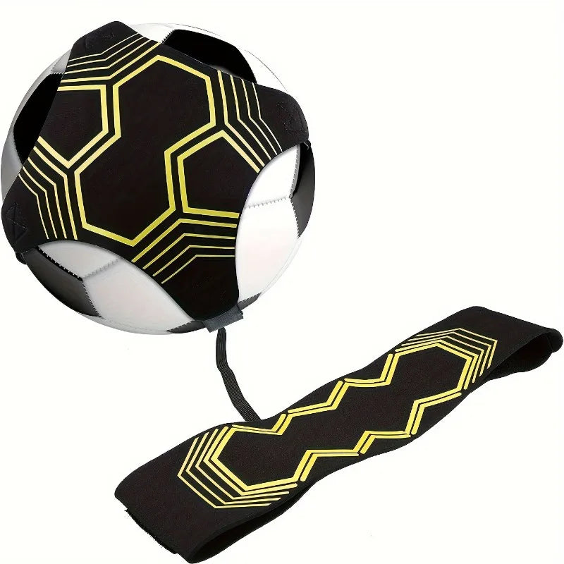 Soccer Trainer, Soccer/Volleyball/Rugby Training Equipment Aid, Football Kick Throw Solo Practice Training Aid Control Skills