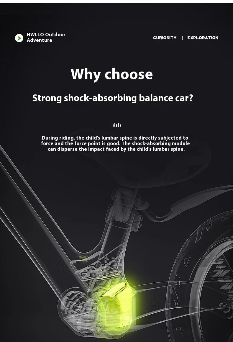 12inch Bike for Children Without Pedals1-6Year Old Boys and Girls Bicycle Walking Learning Balance Bike