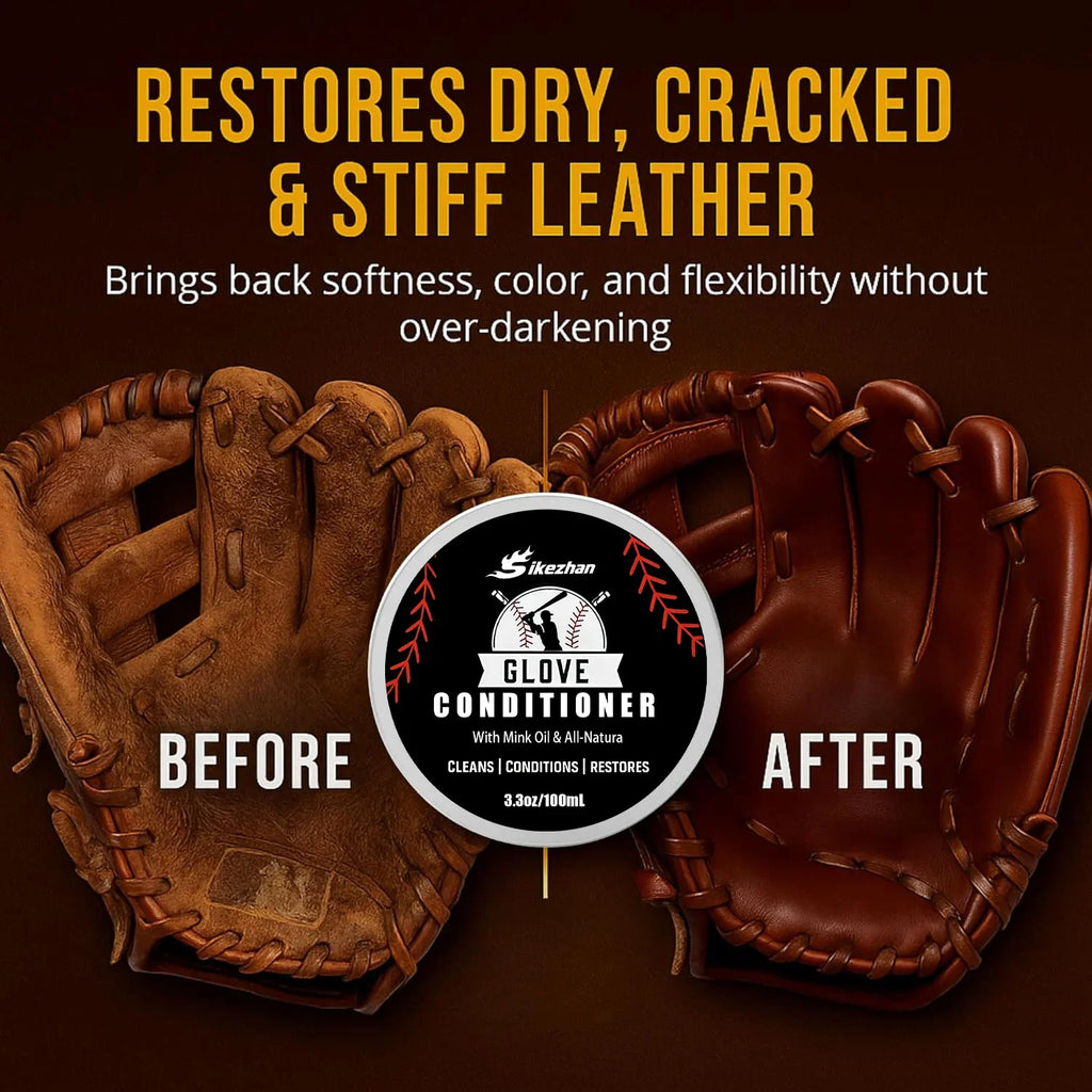 Professional Leather Conditioner for Baseball Softball Gloves and All Leather Sports Equipment Care＆Protection Matériel De Sport
