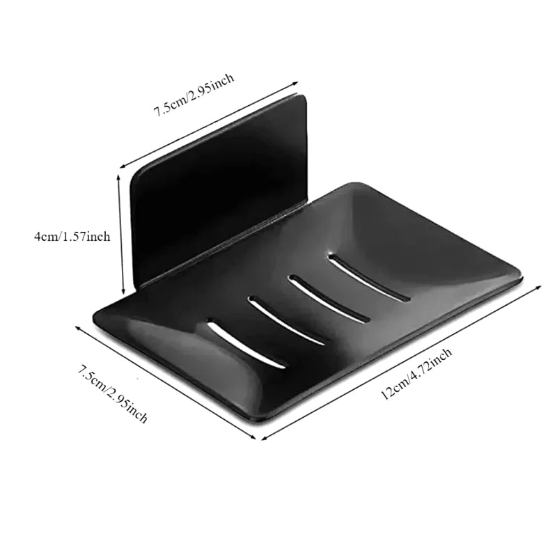 Bathroom Shower Storage Soap Tray Rack Soap Tray Wall Mounted Drainage Soap Tray Box