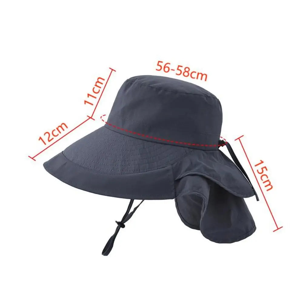 Designer Lightweight Ponytail Hole Visor Hats Summer Bucket Hats for Women Big Brim Outdoor Eye Protection Sunscreen Cap Sun Hat