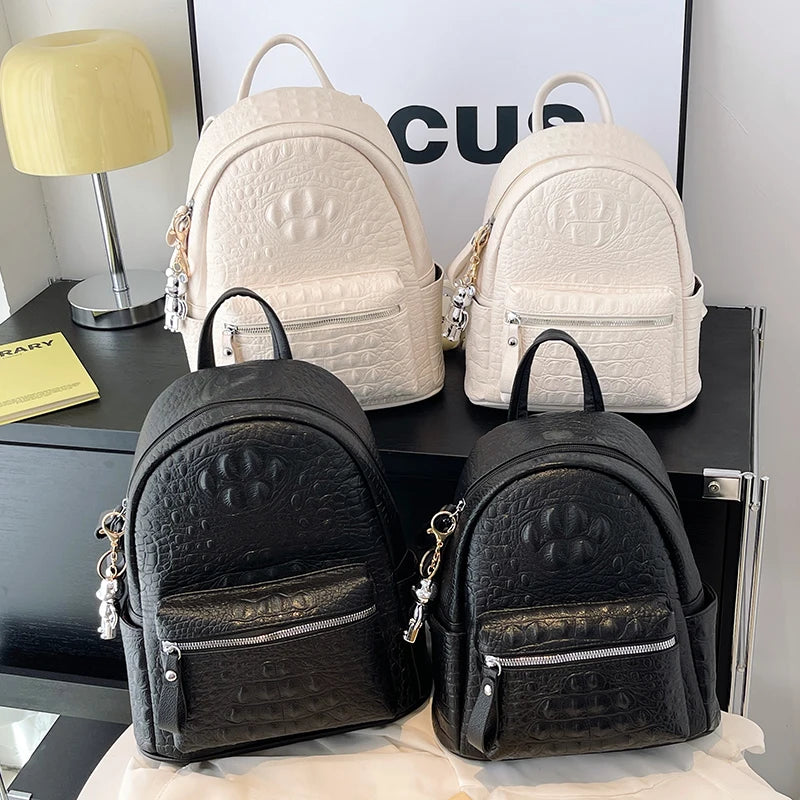 Women's Backpack Ladies Big Bagpack for Teenager Girl PU Leather Large Capacity Shoulder Bags for Women 2024 Mochilas Feminina
