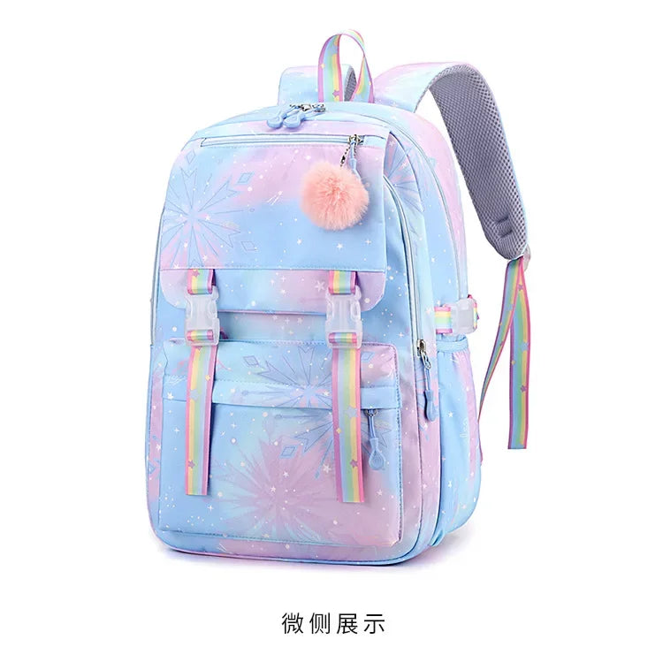 Backpack 2025 Cute Pink Backpacks for Girl Boy Fashion Casual Students Schoolbag Custom printed patterns are available.