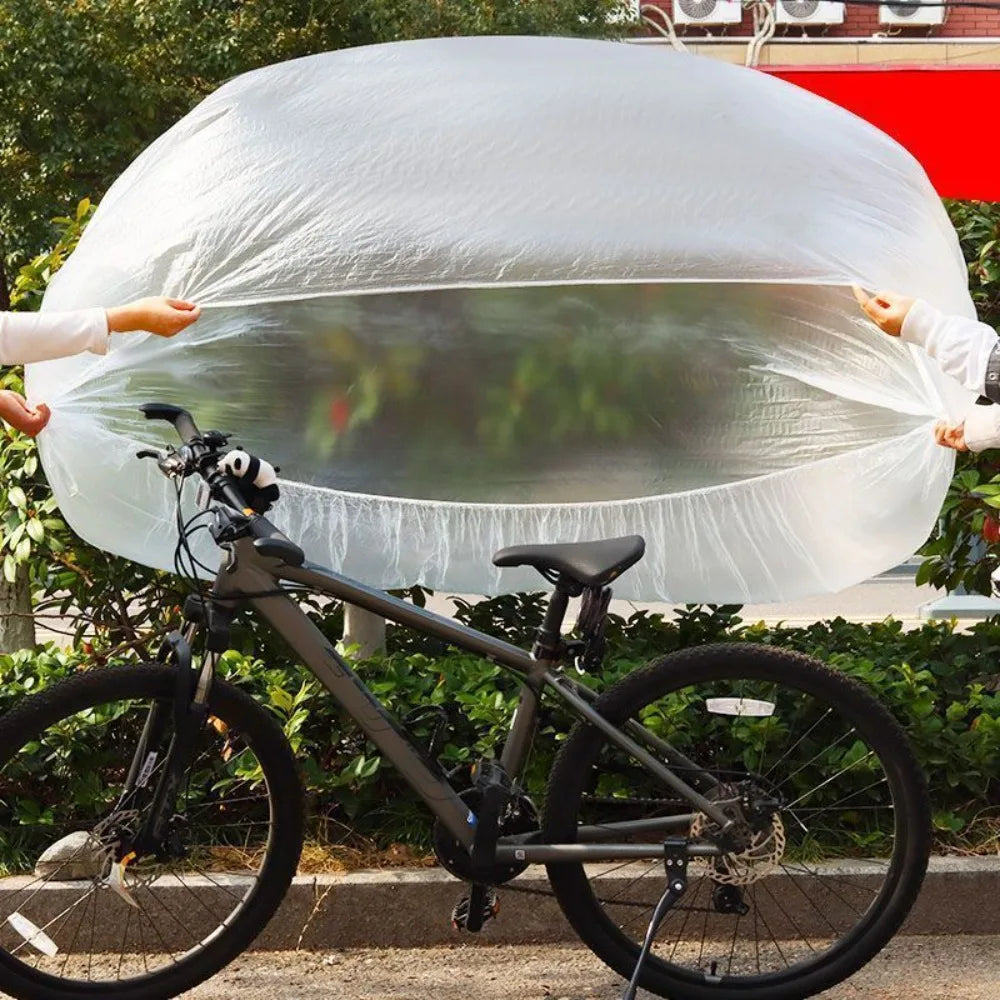 Bicycle Cover Disposable Waterproof Dustproof Cover Dust Transparent Motorcycle Covers Bike Protective Gear Bycicle Accessories