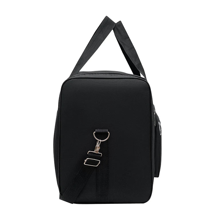 Large capacity luggage bag - multi pocket travel handbag, sports equipment bag, zipper closure