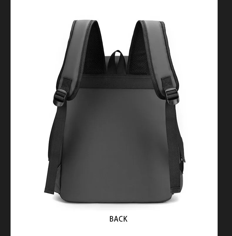 New Fashionable Backpack, Trendy Simple Casual Bag, Solid Color Business Travel Bag, Large Capacity Laptop Bag, Unisex Student School Bag, Multi-Functional Storage Bag