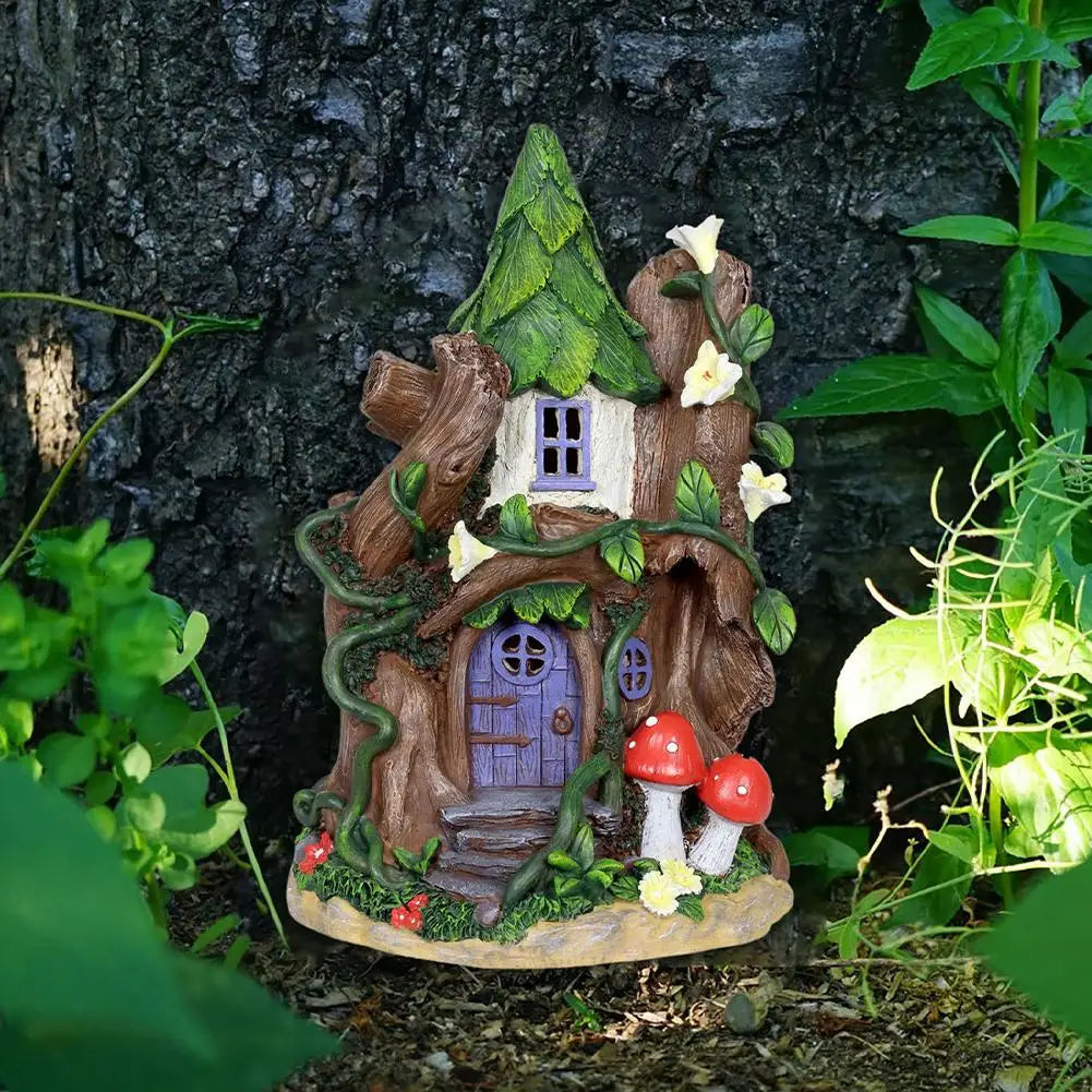 Fairy Tale World Dwarf Garden Landscaping House Resin Crafts Restaurant Garden Home Decoration Accessories