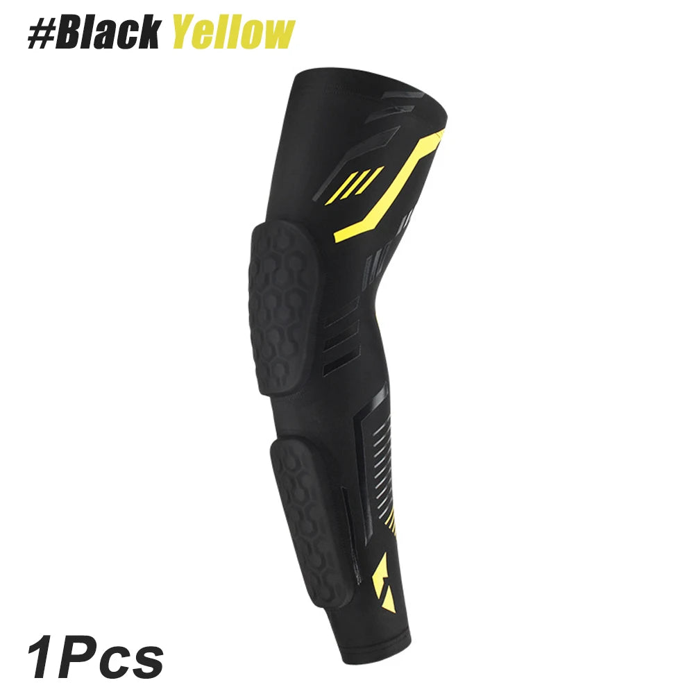 1 Pcs Sports Elbow Pads, Basketball Shooter Sleeves Arm Guard, Collision Avoidance Padded Elbow for Volleyball Football Baseball
