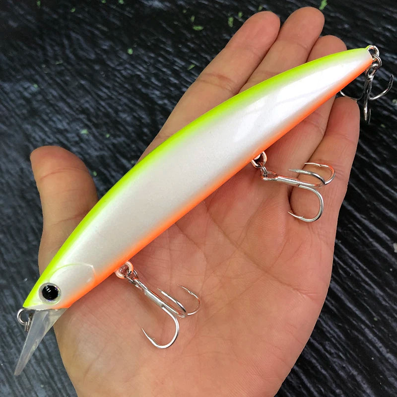 26g 130mm Floating Minnow Fishing Lures Long Cast Wobblers Artificial Hard Baits Trolling Saltwater Bass Trout Lures Equipment