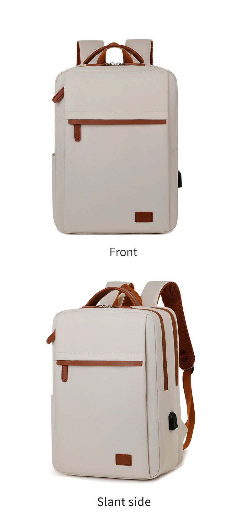 Fashionable and Simple Large-Capacity Backpack for Daily Commuting and Office Use