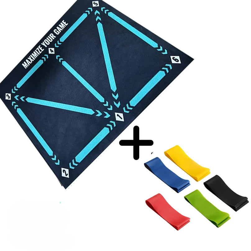 Football Training Mat Soccer Training Equipment Non Slip Foldable Kids Adults Dribble Mat Training Indoor Ourdoor Equipment