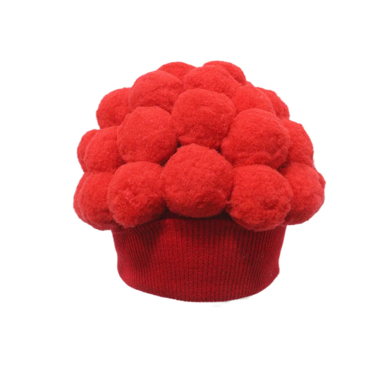 Hat, Knitted Yarn Hat for Spring and Autumn, Joke Hat, Flower Vegetable Brain, Funny Broccoli Pom-Pom Versatile Warm Hat