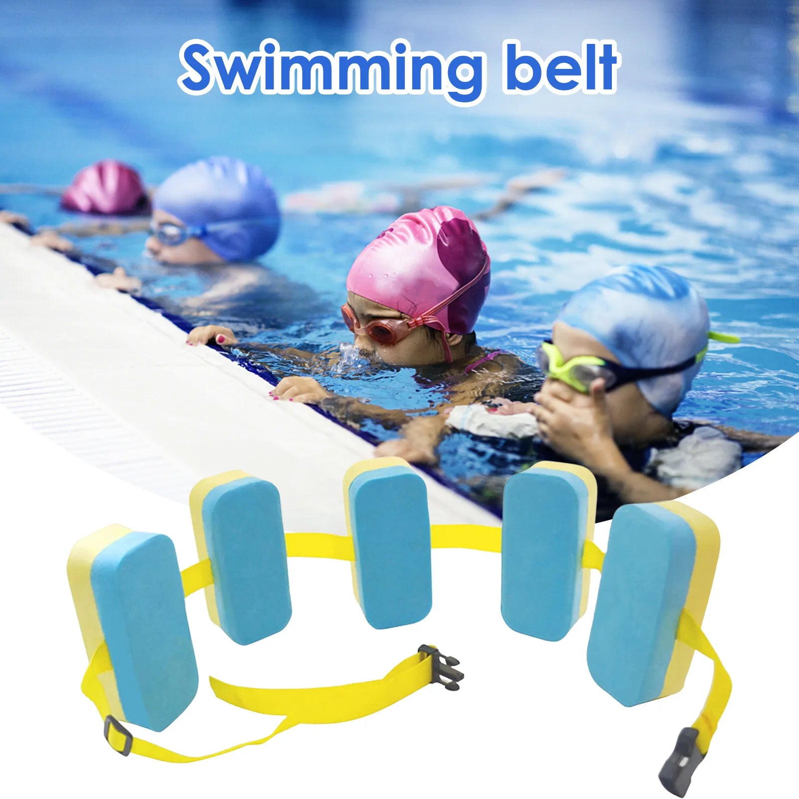 Swimming Exercise Equipment Belt Back Floating Foam Board Float Belt Waistband Adjustable EVA Board Adult Children Swim Training