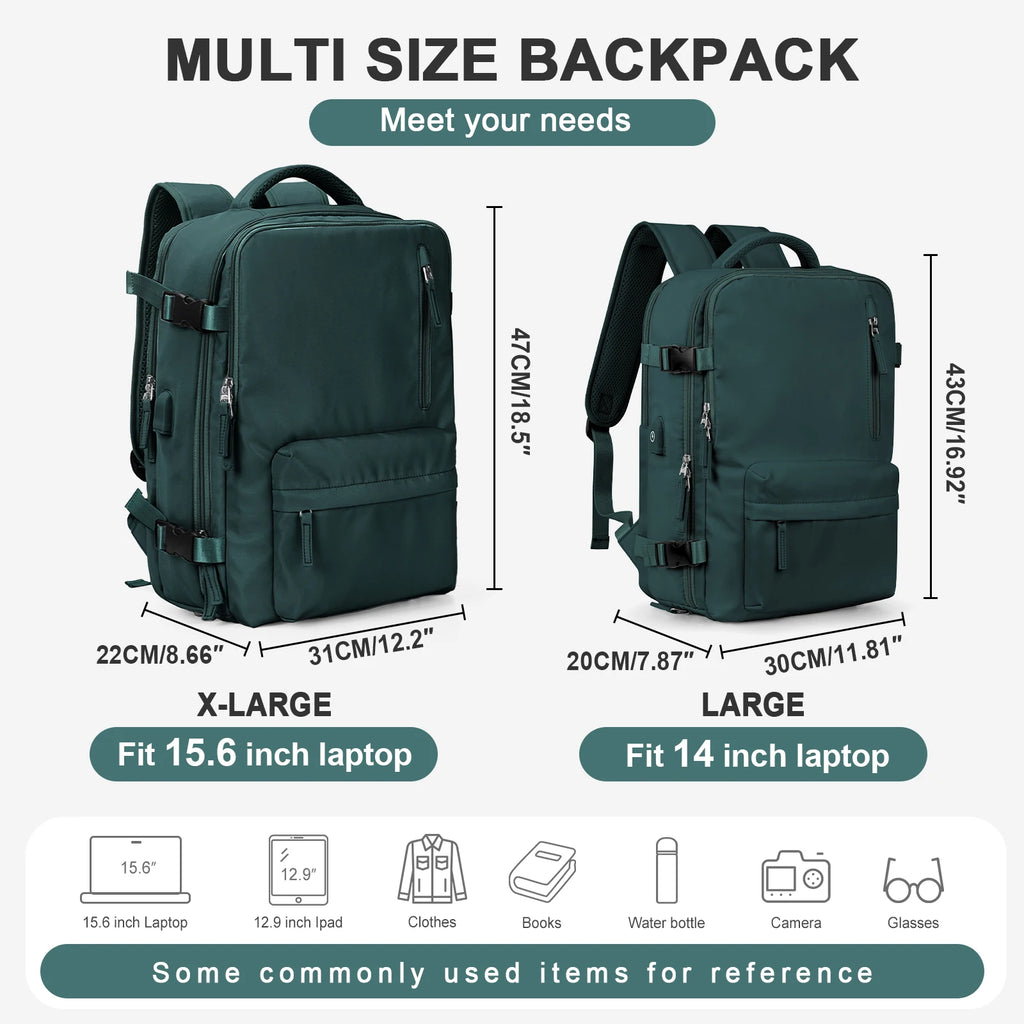 Men's Backpacks mochila viaje Travel Backpack Multifunctional Laptop Backpack Women College USB Carry-ons Waterproof Luggage sac